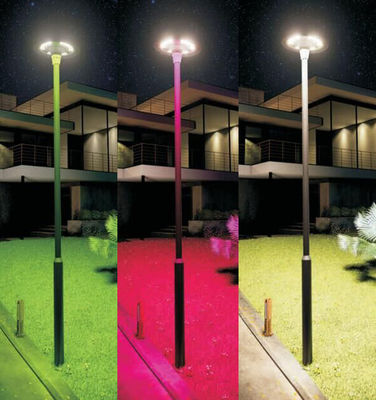 Zmieniające kolor światła ogrodowe słoneczne RGB LED Światła ogrodowe zasilane energią słoneczną 800w Do patio ogrodowego